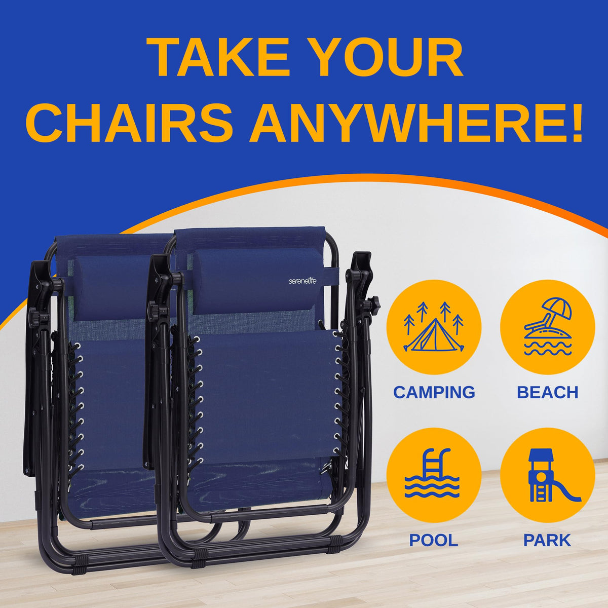 Zero Gravity Lounge Chair Set with Table S924445