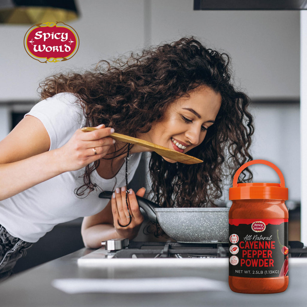 Cayenne Pepper Powder 2.5LB Jar 50,000 SHU Gluten Free T1309