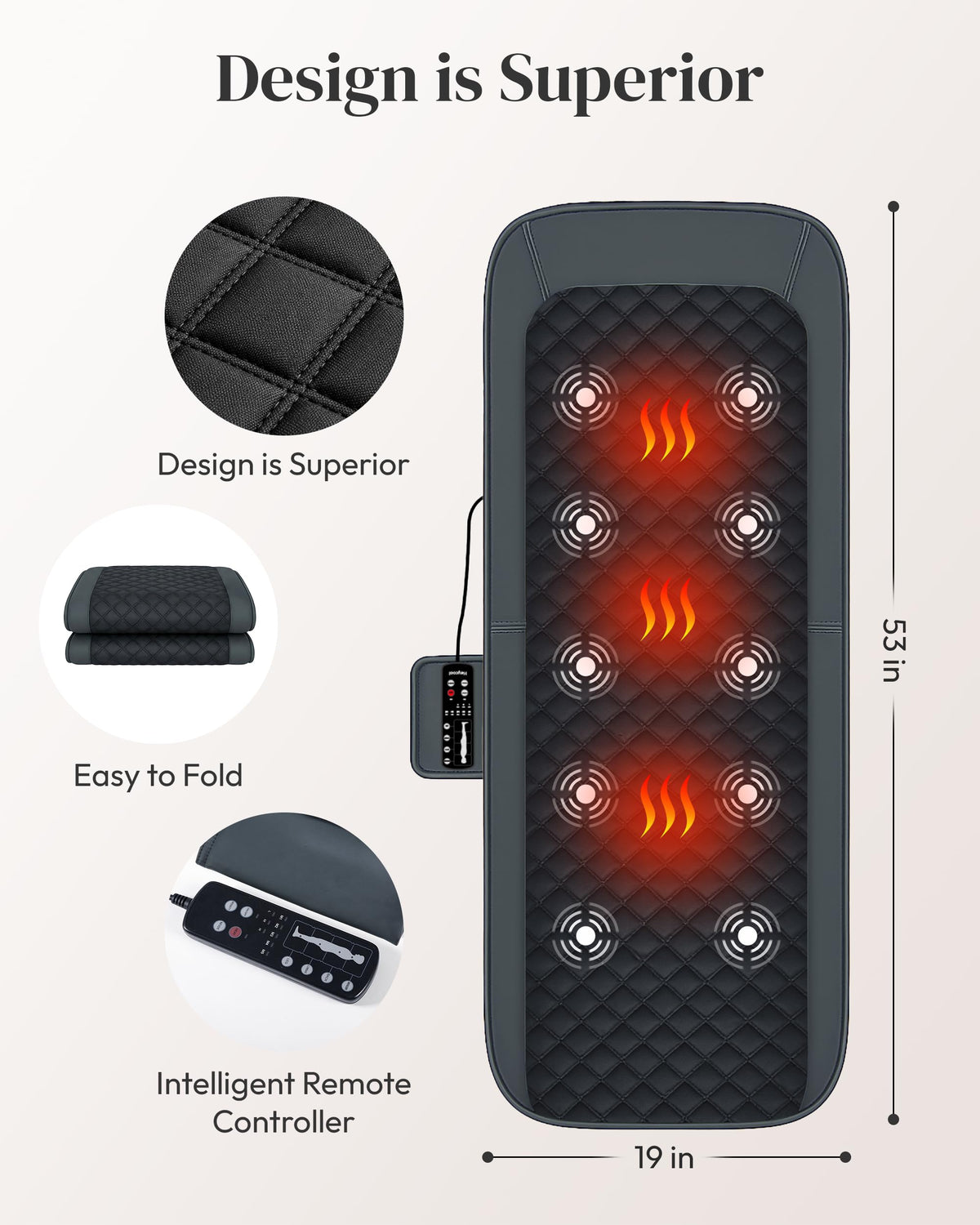 Full Body Massage Mat with Heat Z327849