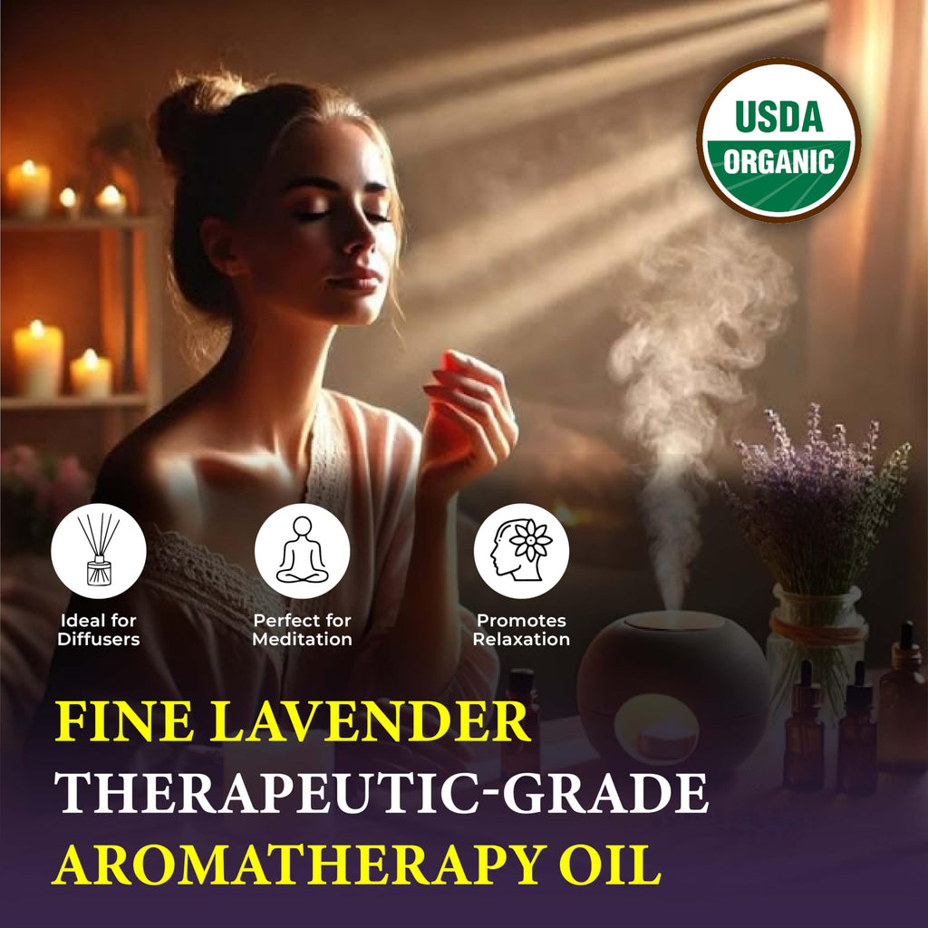 Organic Lavender Essential Oil 4 Fl Oz V584141