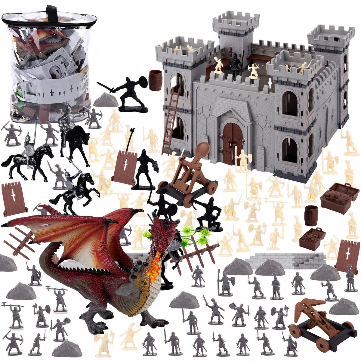 275PCS Medieval Dragon Castle Knights Figures Set Z44165