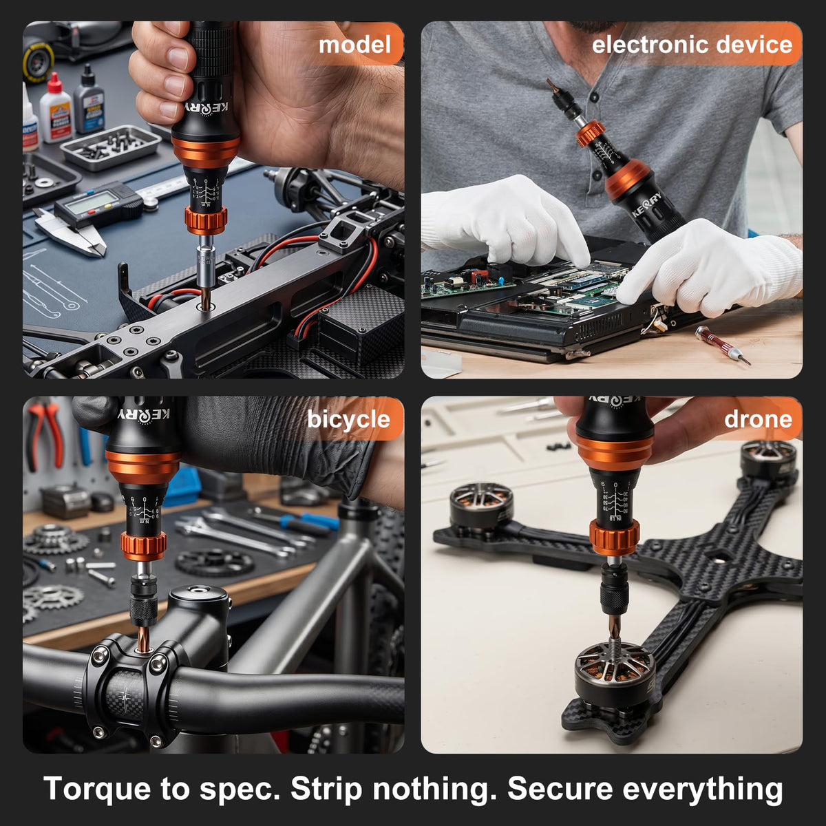 1/4 Inch Pound Torque Screwdriver Set, 10-80 In-Lb, 34-Pieces Bits N5335