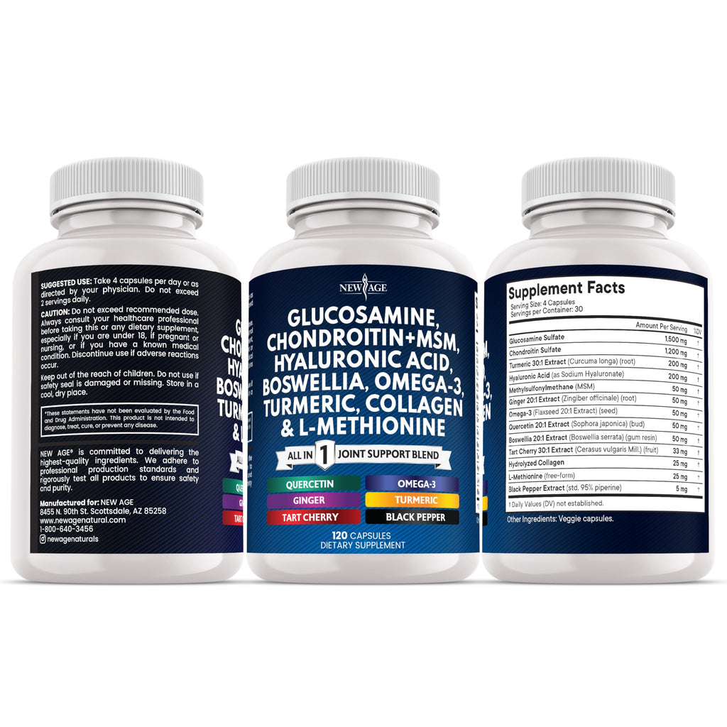 Glucosamine Chondroitin MSM Turmeric Collagen 240 Count J29813