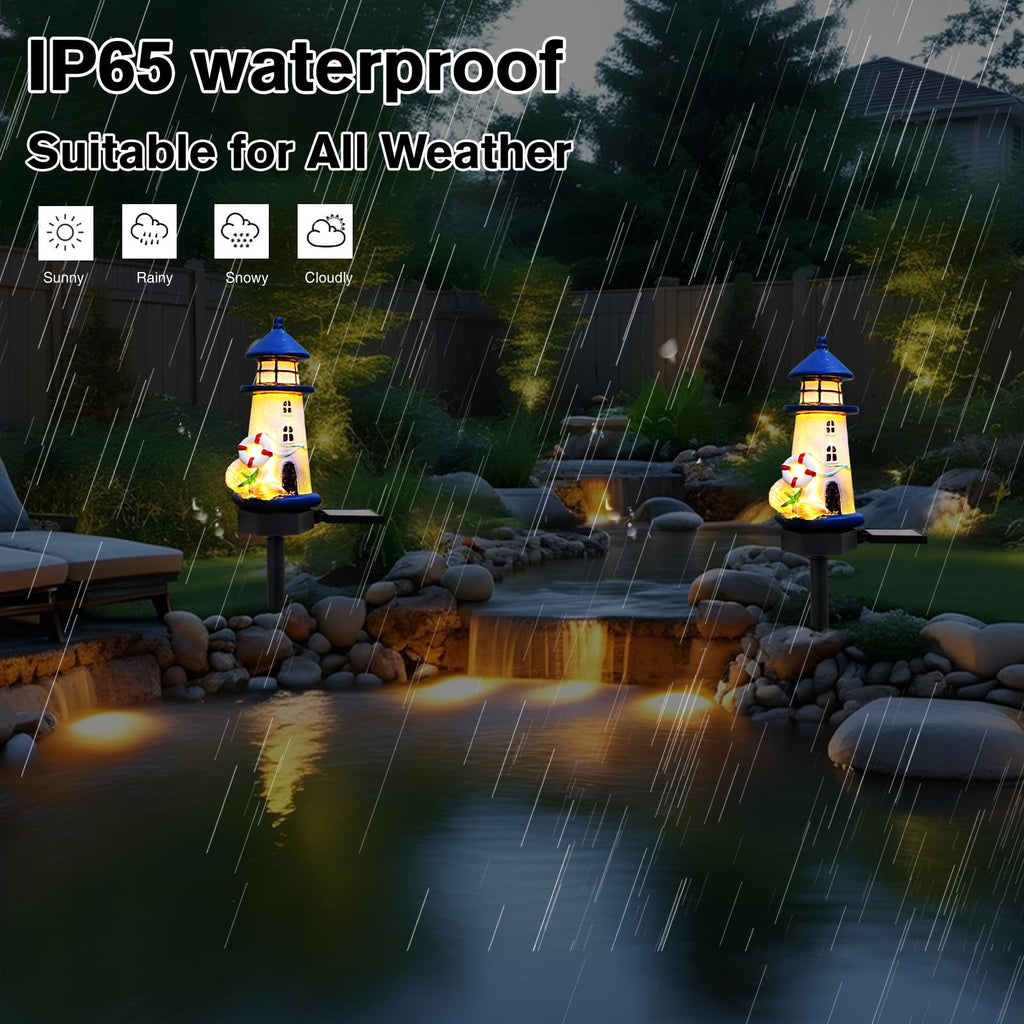 Blue Waterproof Solar Powered Garden Stake Light R58082