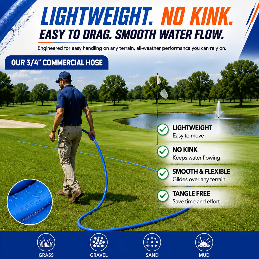3/4" x 100 ft Lightweight Flexible Garden Hose N6660