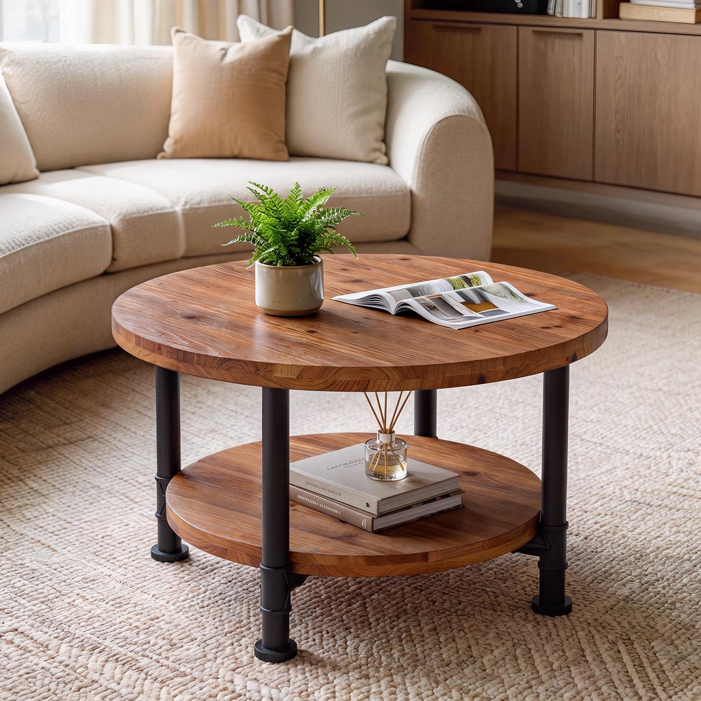 Solid Wood Round Coffee Table R636511