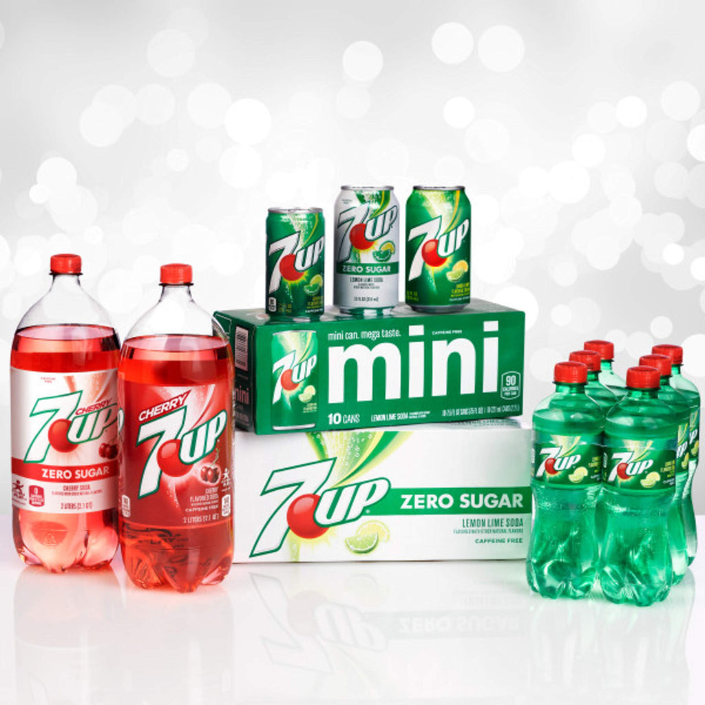 Zero Sugar 7-Up Soda, 12 Oz (Pack of 24) A374000