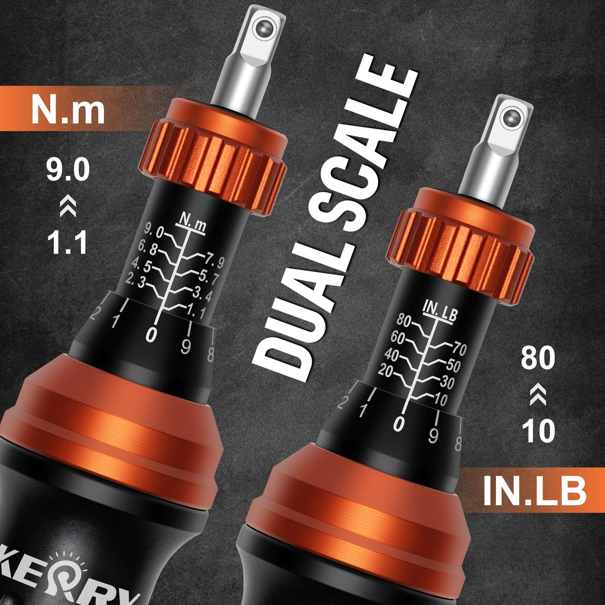 1/4 Inch Pound Torque Screwdriver Set, 10-80 In-Lb, 34-Pieces Bits N5335