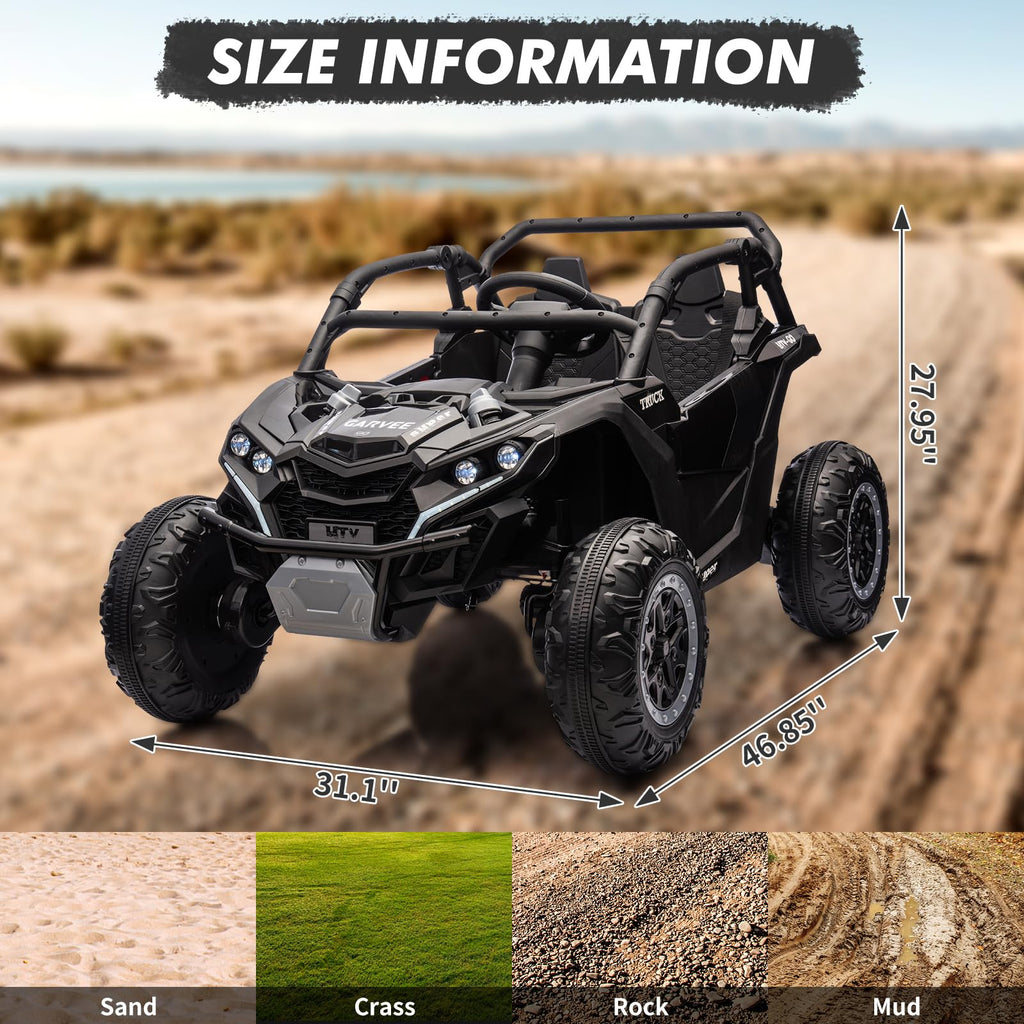 24V 2-Seater Kids Ride on Car with Remote Control 4WD Electric Truck J39452