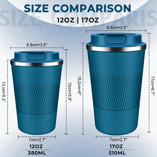 17 oz Stainless Steel Insulated Coffee Tumbler A4676