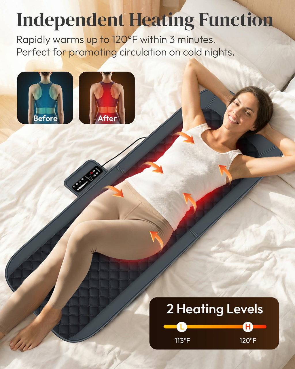 Full Body Massage Mat with Heat Z327849