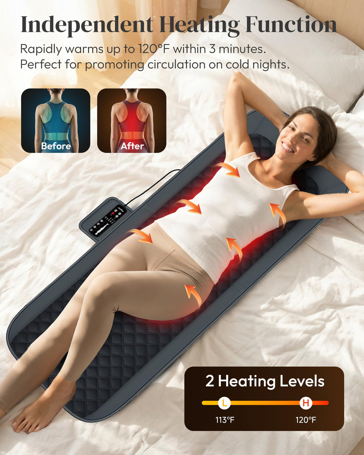 Full Body Massage Mat with Heat Z327849