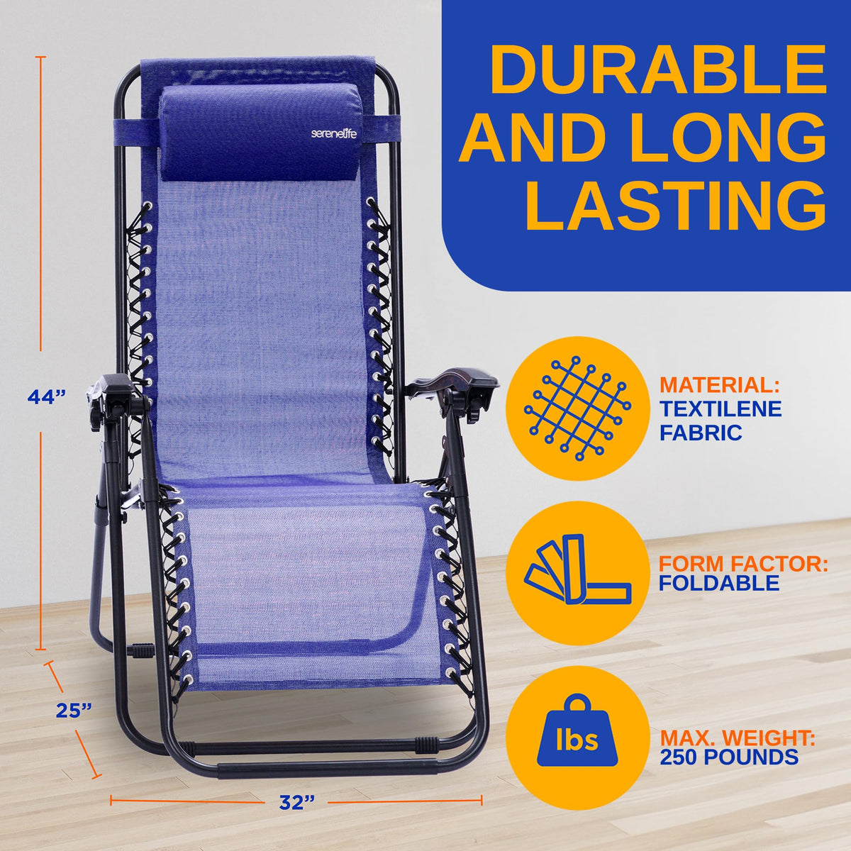 Zero Gravity Lounge Chair Set with Table S924445