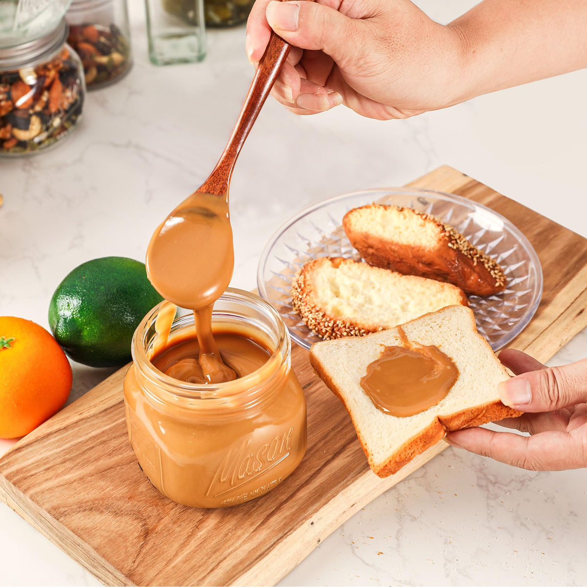 Wide Mouth Mason Jars 16oz with Airtight Lids and Bands P7298