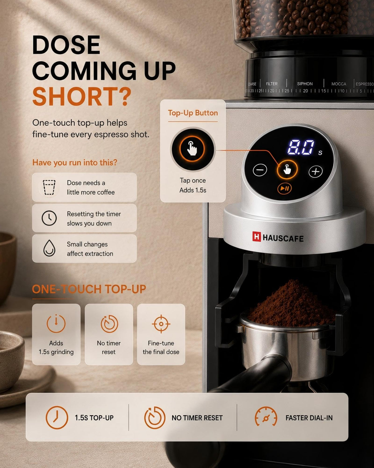 Electric Burr Coffee Grinder with 51 Grind Settings E282962