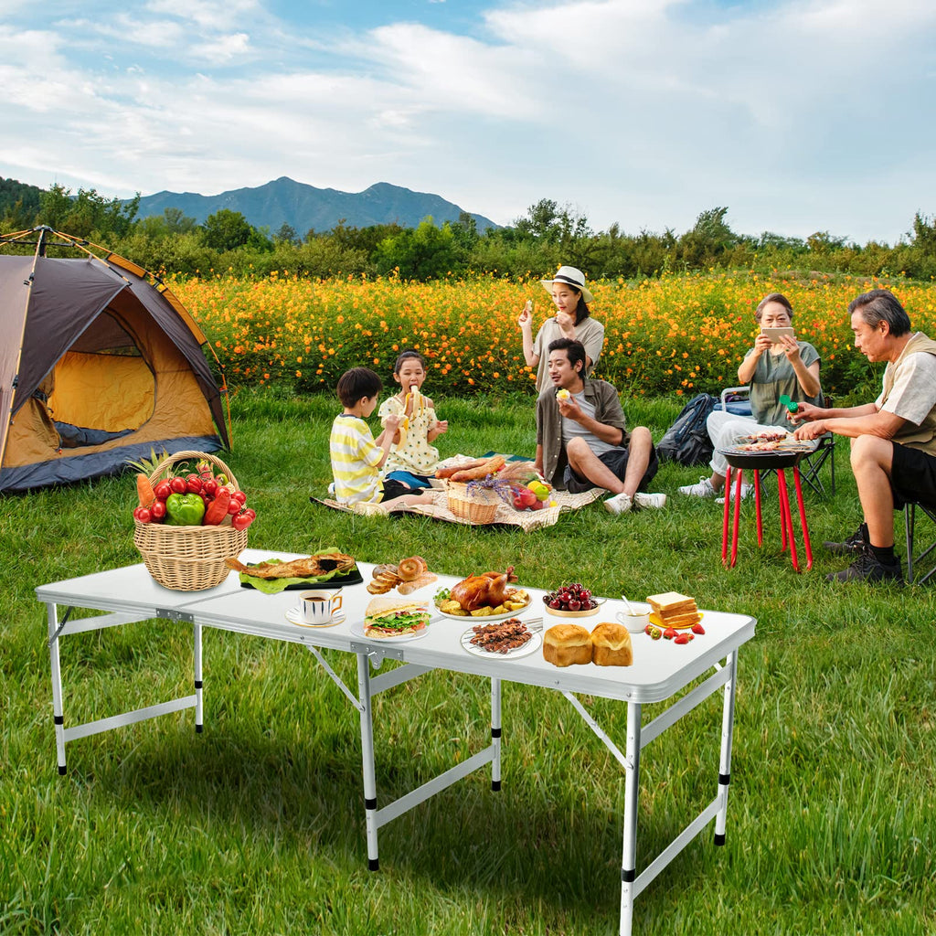 6FT Adjustable Folding Camping Table H26207