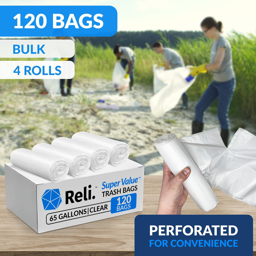 65 Gallon Heavy Duty Trash Bags H992955