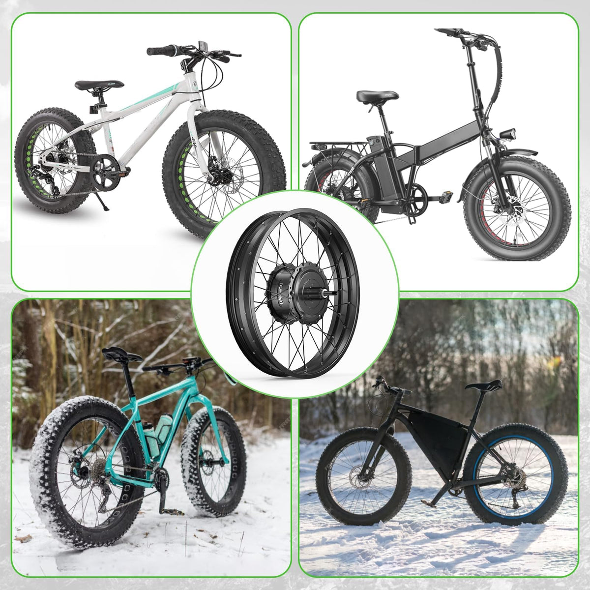 20" 26" 1000W Fat Tire Ebike Conversion Kit D70451