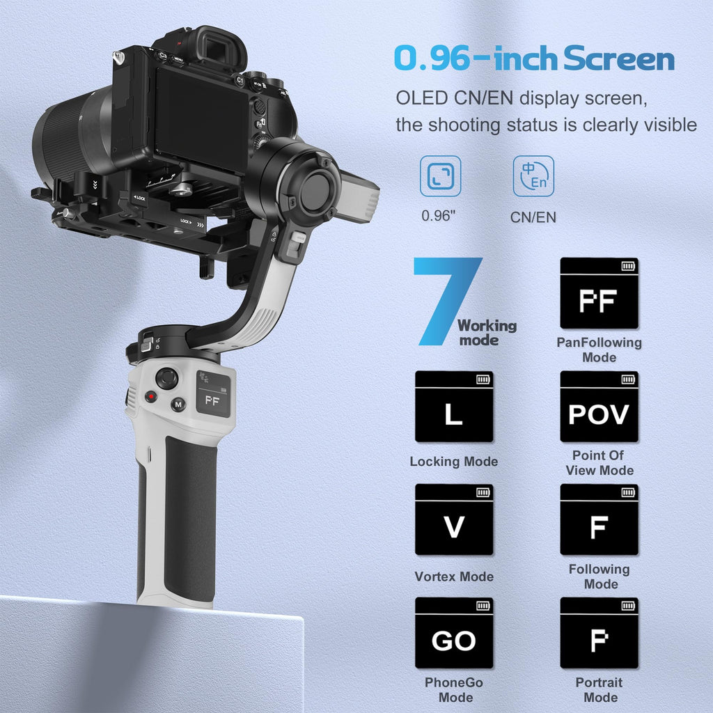 Lightweight 3-Axis Camera Gimbal Stabilizer H341