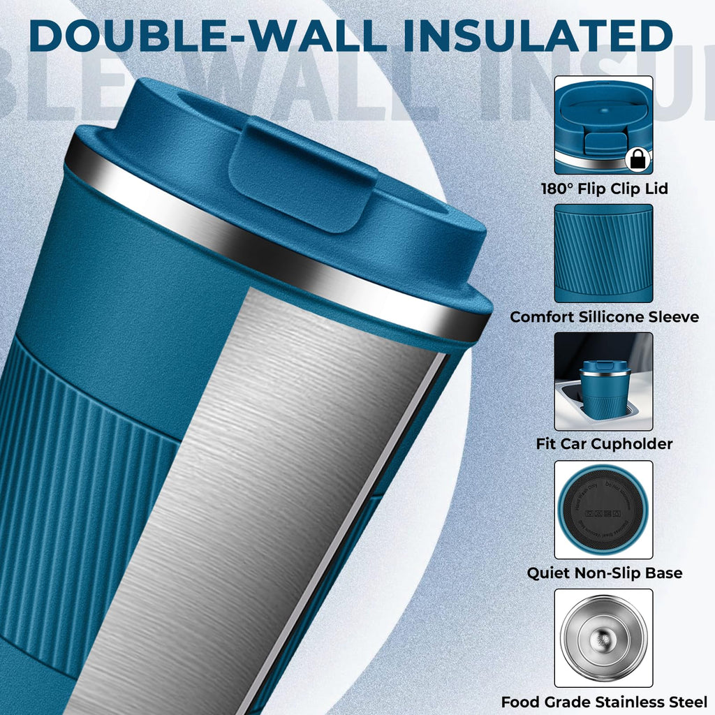 17 oz Stainless Steel Insulated Coffee Tumbler A4676