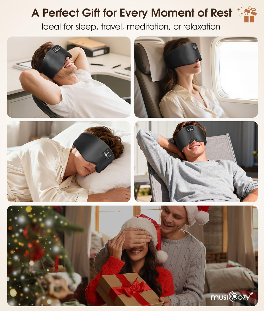 Silk Sleep Mask Bluetooth Headphones V85851