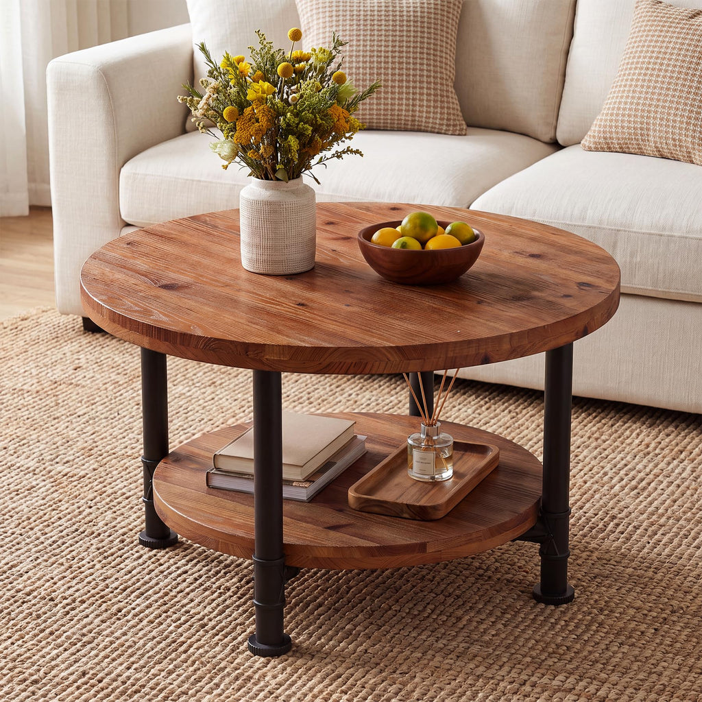 Solid Wood Round Coffee Table R636511
