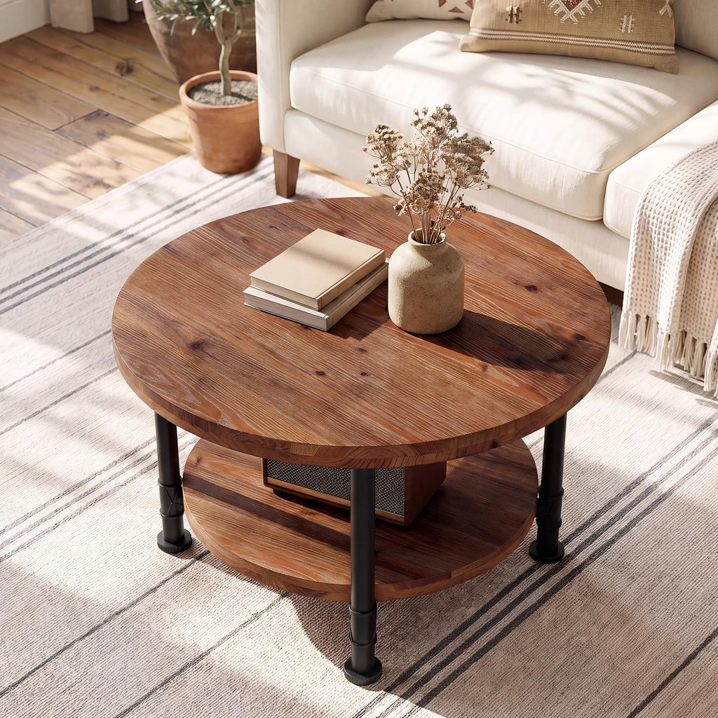 Solid Wood Round Coffee Table R636511