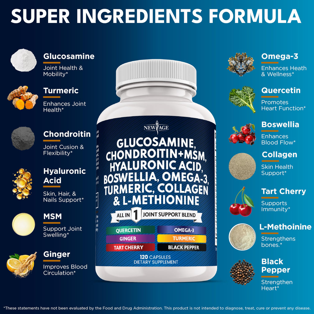 Glucosamine Chondroitin MSM Turmeric Collagen 240 Count J29813