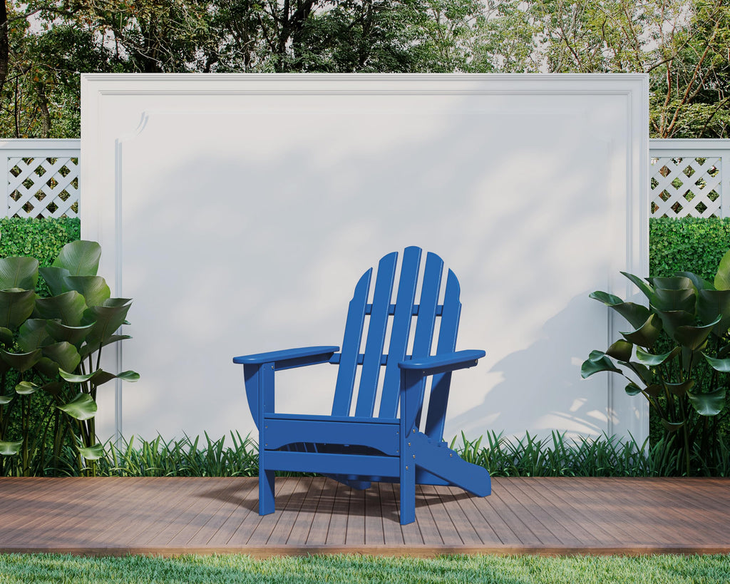 Pacific Blue Outdoor Adirondack Chair W67558