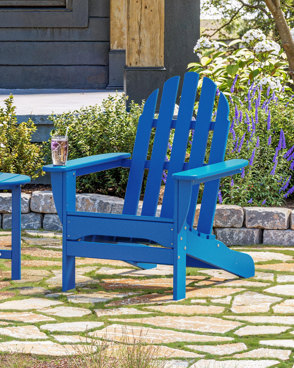Pacific Blue Outdoor Adirondack Chair W67558